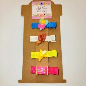 Nwt handmade clips barrettes girls baby toddler hair